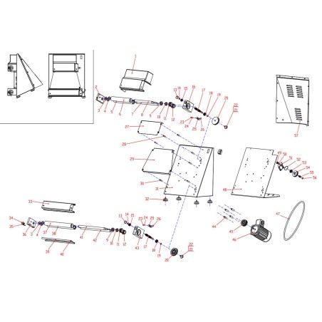Engrenage de laminoir à pizza 20 dents Ø25mm H34mmBP-40 BP-30 Détail 12 - 10