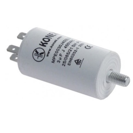 service capacitor capacity 3µF 450V 365226 12025135, Z258927000 77711