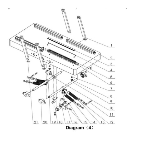 Long shaft adjustment block - vacuum packaging machine HVC-610S / 2A Part 4-21 49x15x6.5mm