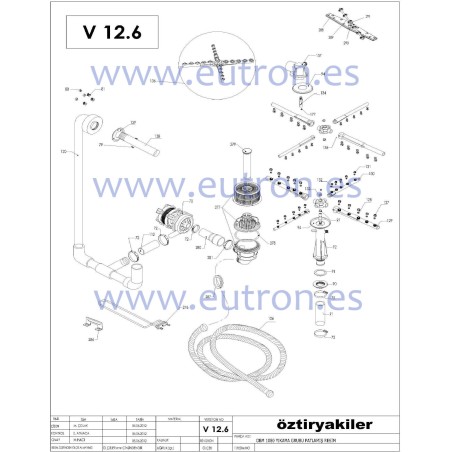 Panel de teclado lavavajillas Ozti 2710.F0074.00