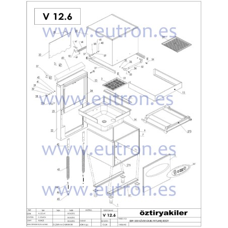 Painel de teclado lava-louças Ozti 2710.F0074.00
