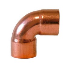 Codo unión Cobre  3/8"  hembra-hembra  Curva 90º 694755 Ø interior 10mm