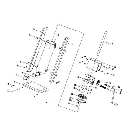 Junta Pistón Embutidora SV-15 KK ØInterior 169mm ØExterior 185mm H13mm W8mm