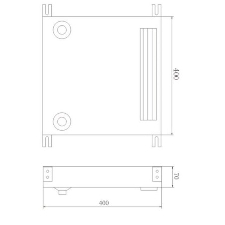ESL300 Ventilated Evaporator 230W 70x400mm