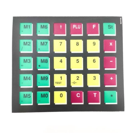 Carátula teclado derecho oscuro Dibal E 30 teclas BX-P1109