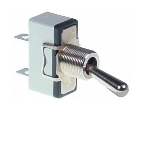 M12x0.75 toggle switch 1NO 250V 15A ON/OFF Faston connector 6.3mm Ceado, Scotsman 346516