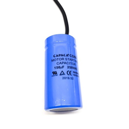 Condensador de arranque capacidad 150 µF 250V CD60