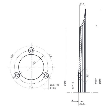 Cuchilla Circular 350-57-4 Bizerba 350