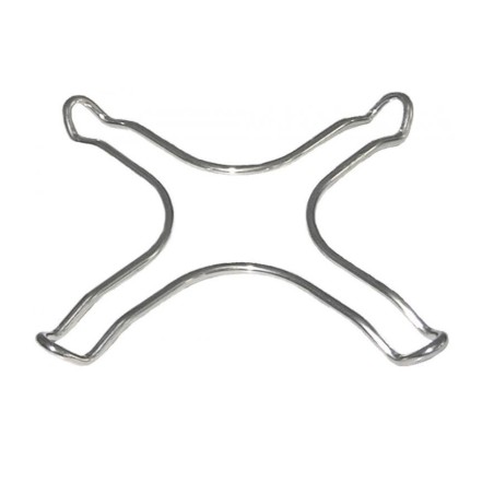 Grille réductrice L 130mm L 130mm acier chromé