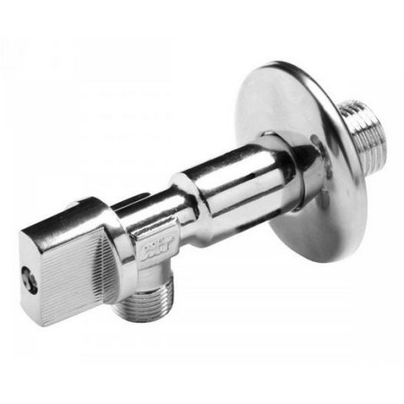 Válvula de cierre en escuadra 1/2" - 3/8" larga