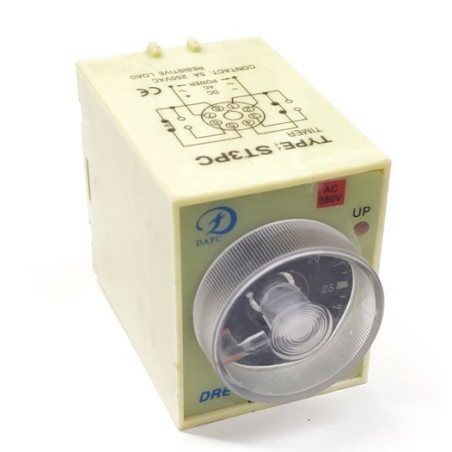 Relé de temporización Type ST3PC  8 polos 250VAC 5A 30 minutos Amasadora HTD40B Dreyfus