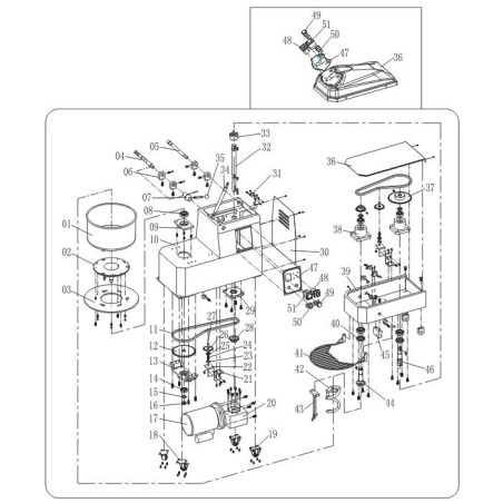 Ressort à gaz Piston Air 750N Distance des trous 390mm largeur 22mm HTD40B Détail 34