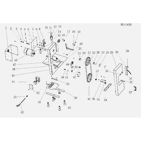 Guia de aço inoxidável Serra HLS-1650 Eutron