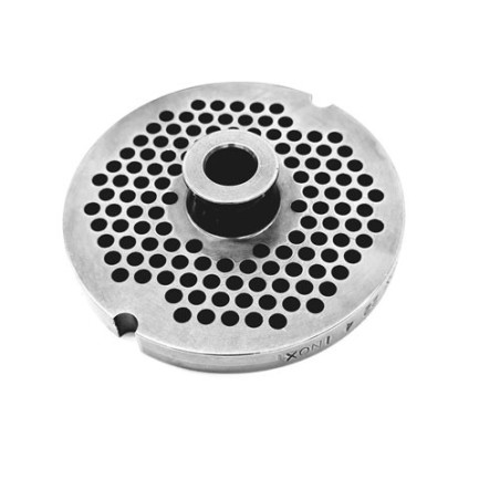 Placa Picadora 22 Taladro 4mm con pivote 2 Muescas  Inoxidable Enterprise