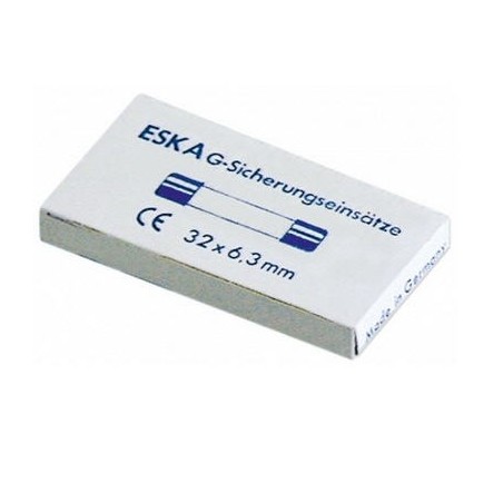 fusible fin de dimension ø6,3x32mm 5A retardé nominal 250V UE 10 pces 358790 3049064