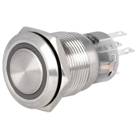 Pulsador ONPOW LAS1-AGQ  5A 220VAC 5 Terminales HBS-350