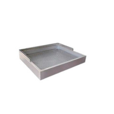 Escurridor perforado con guías de acero inoxidable