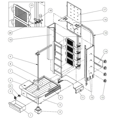 Moteur Interne 950227 4 fils 1 tr/min 16W 230V 50Hz Turhan Kebab TC.DNG201