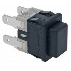 pulsador medida de montaje 19x13mm rectangular negro 346704