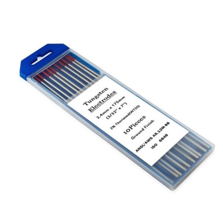 10 units 2% thorium tungsten electrodes TIG welding rods 1.6mmx150mm