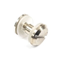 Glass press in chrome-plated brass drill Ø7mm