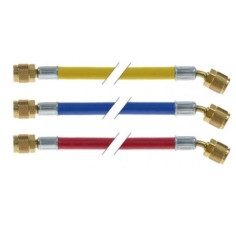 Kit de tuyaux de charge de réfrigérant 1/4" 5/16" SAE 90-CM R410a R32