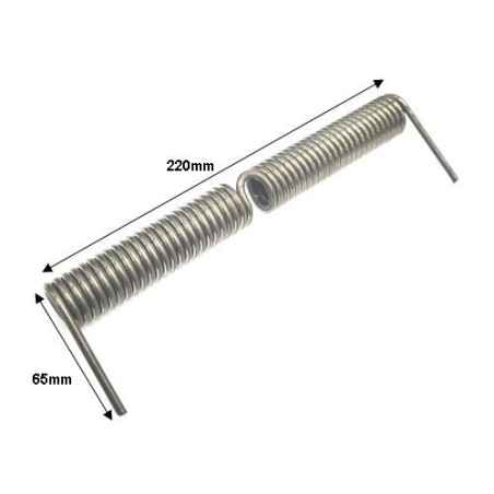 Double Grill Spring Marchef L220mm A65mm Ø25mm Ø17mm wire 4mm