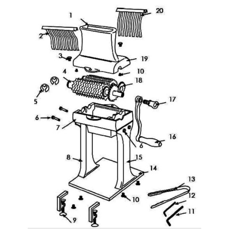 Blade kit for meat tenderizer BR-MT105