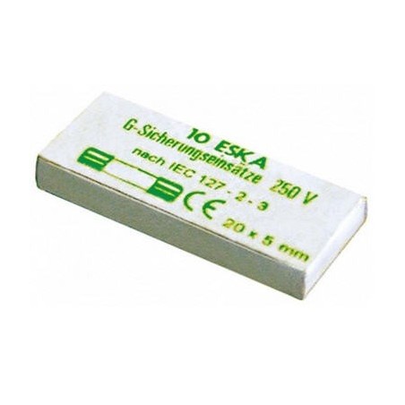 fusível fino medida ø5x20mm 10A retardado 358608 3049022