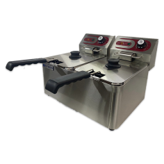 Friteuse électrique Cuba Double EF-4Lx2 4+4 Litres 2,5+2,5KW