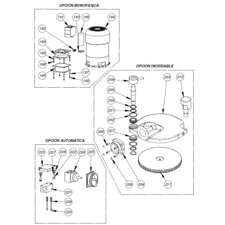 Piston de viande Turrión Emboutisseur Mainca EM-20 5EB40419 6EBTO3561
