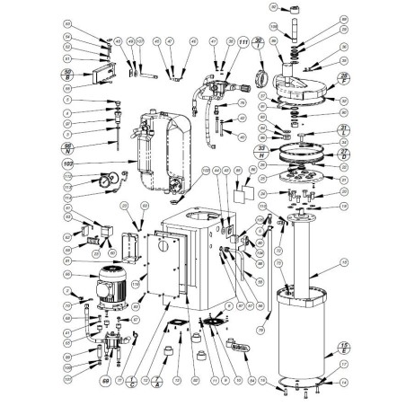 Turrión Meat Piston for Mainca EM-20 Stuffer 5EB40419 6EBTO3561