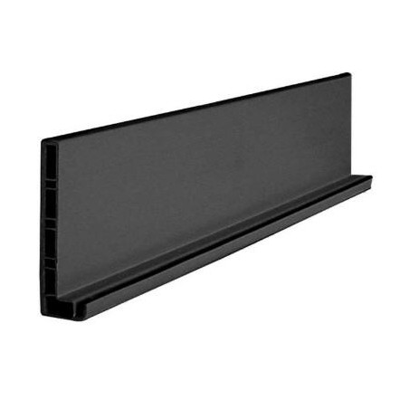 Perfil de PVC contorno moldura preta (tira de 3 metros)