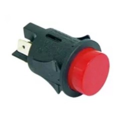 push button mounting size ø25mm round red 1NO 250V 16A on splice Faston connector 6.3mm 346535