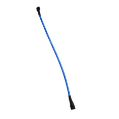 Cabo azul protegido ignífugo Ø3mm L220mm Conectores faston 6,3x0,8 mm