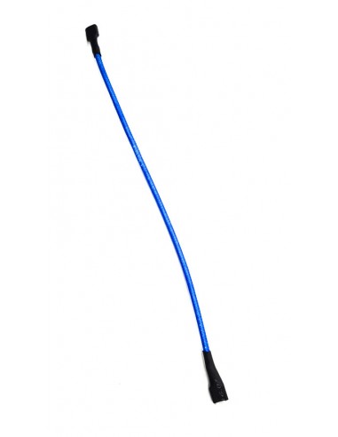Cable azul protegido ignifugo Ø3mm L220mm Conectores faston 6,3x0,8 mm