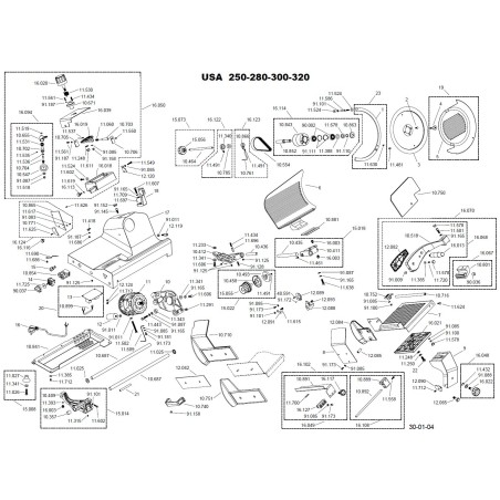 Courroie Braher USA 10554 Poly V356 J10 I25-33 USA Optibel