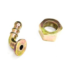 Buse raccord 1/2" coudée sortie Ø 10mm gaz butane propane 2 pièces SRB