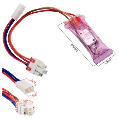 Bimetallic thermostat defrosting N12-5 degrees 3 AC 250V 10A Action temperature: -7ºC to -14ºC