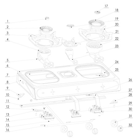 Injecteur Cuisine SRB GN M8x1 Perçage 01,40mm L26mm avec régulation d'air