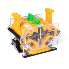 Mécanisme 2 pôles Normalement ouverts 220V avec lumière Ø22mm L82mm Pétrin B7