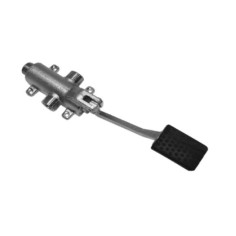 Pedal faucet self-mixer for two waters, Economic model. Floor mounted.