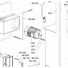 Moteur scie à os Medoc BGR-360 CF 4CV III 230-400V 50HZ IP55 D2 33412