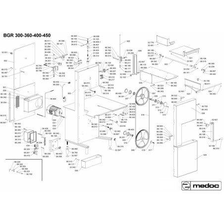 Motor Serra de ossos Medoc BGR-360 CF 4CV III 230-400V 50HZ IP55 D2 33412