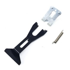 Plastic bill holder with spring for cash register drawer