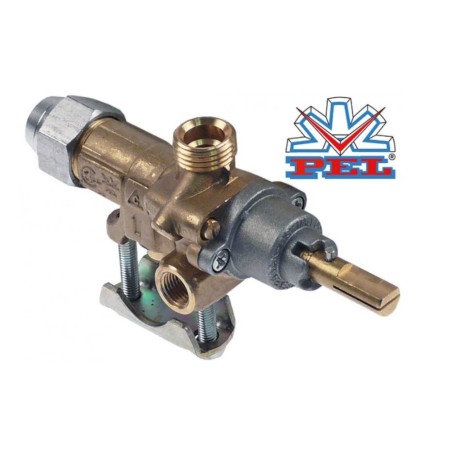 robinet de gaz PEL type 21S entrée gaz bride de tube ø21mm Angelo-Po 109515