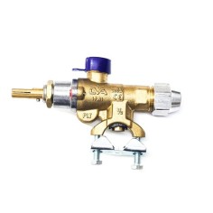 Grifo de gas LVA tipo 21S entrada gas brida de tubo ø21mm 65mbar DRN LIVA 19.81