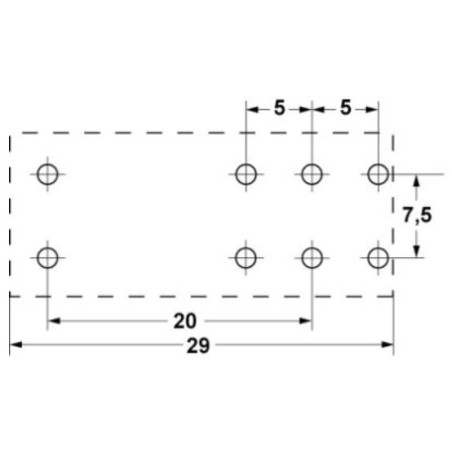 relé para circuito impreso 24VAC 1CO a 250 V 16A empalme pins medida reticular 5mm FINDER 380853