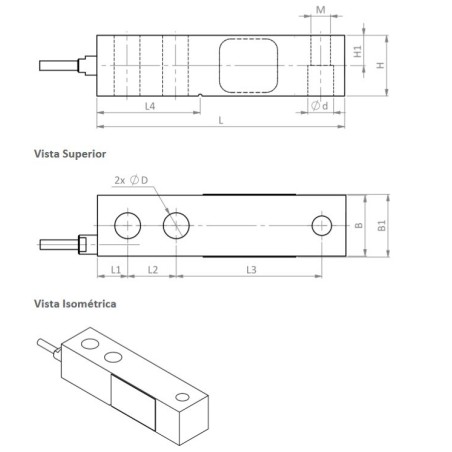 Cellule de charge Zemic H8C-C3