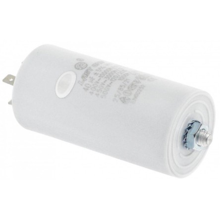condensador de partida capacidade 40µF 400V tolerância 5% 365022